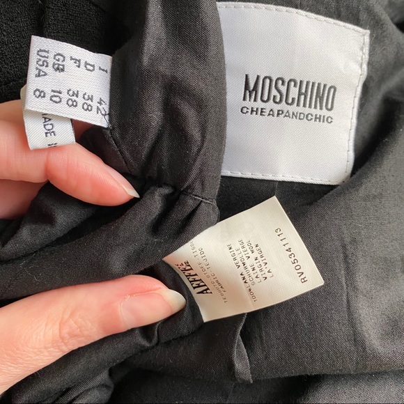 Moschino M Retro Pinup Short Sleeved Blazer Jacket - Picture 6 of 8
